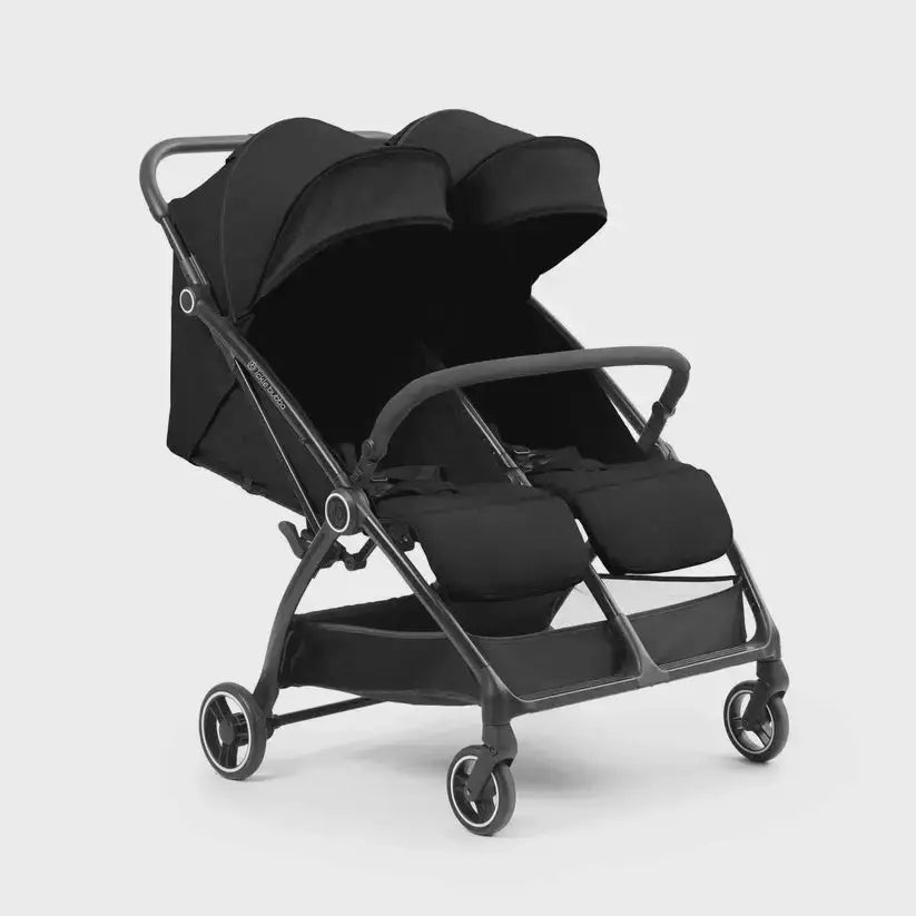 Ickle Bubba Aries Auto Fold Double Stroller –Black