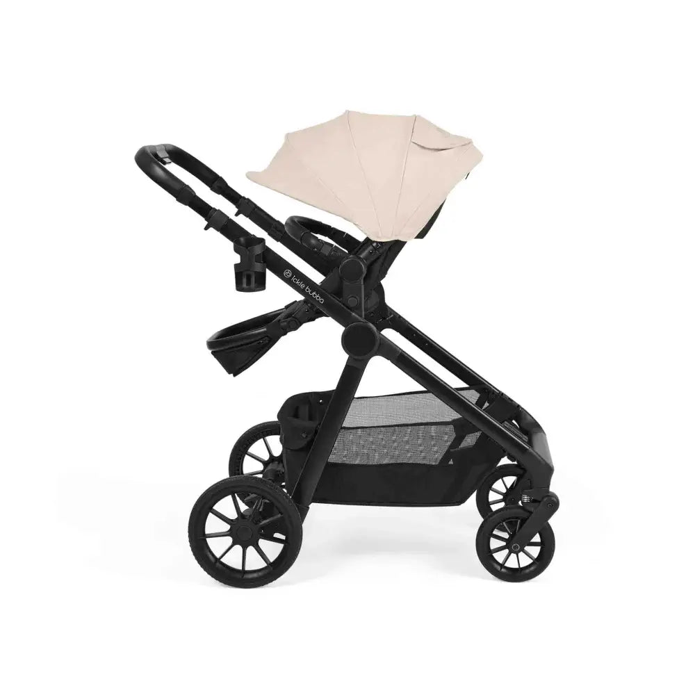 Ickle Bubba Virgo Growing Family 14 Piece Travel System with i-Size Nimbus Car Seat & Spin ISOFIX Base - Stone