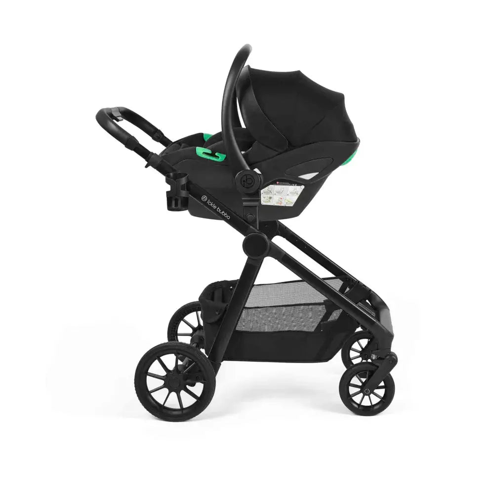 Ickle Bubba Virgo Growing Family 14 Piece Travel System with i-Size Nimbus Car Seat & Spin ISOFIX Base - Stone