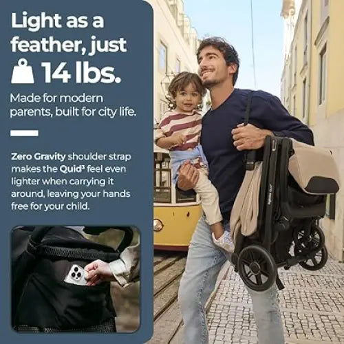 Inglesina Quid 3 Travel Stroller - Cosmic Black