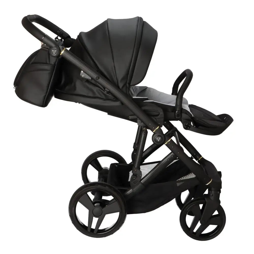 Junama Classic Black Pram – 2 in 1 Luxury Travel System Junama