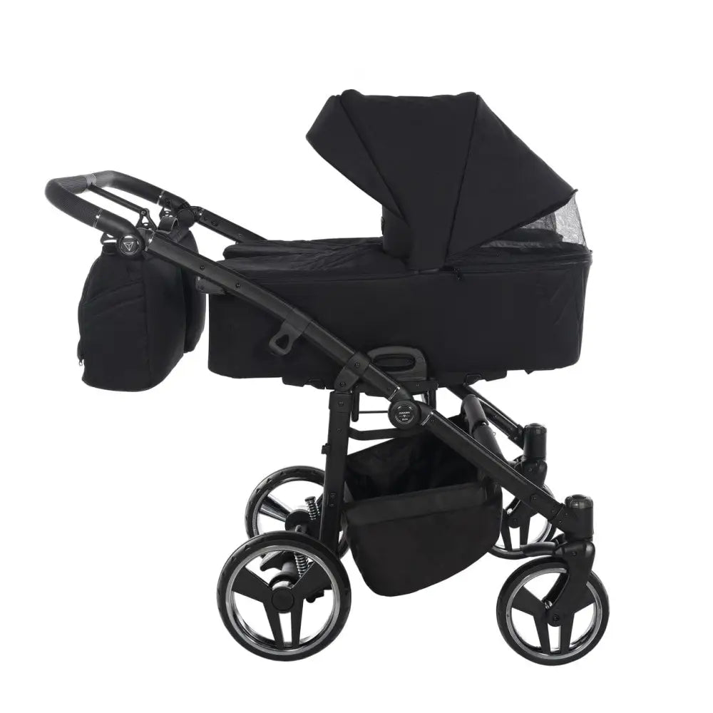 Junama Compact Double Twin Stroller - Black and Gold Junama