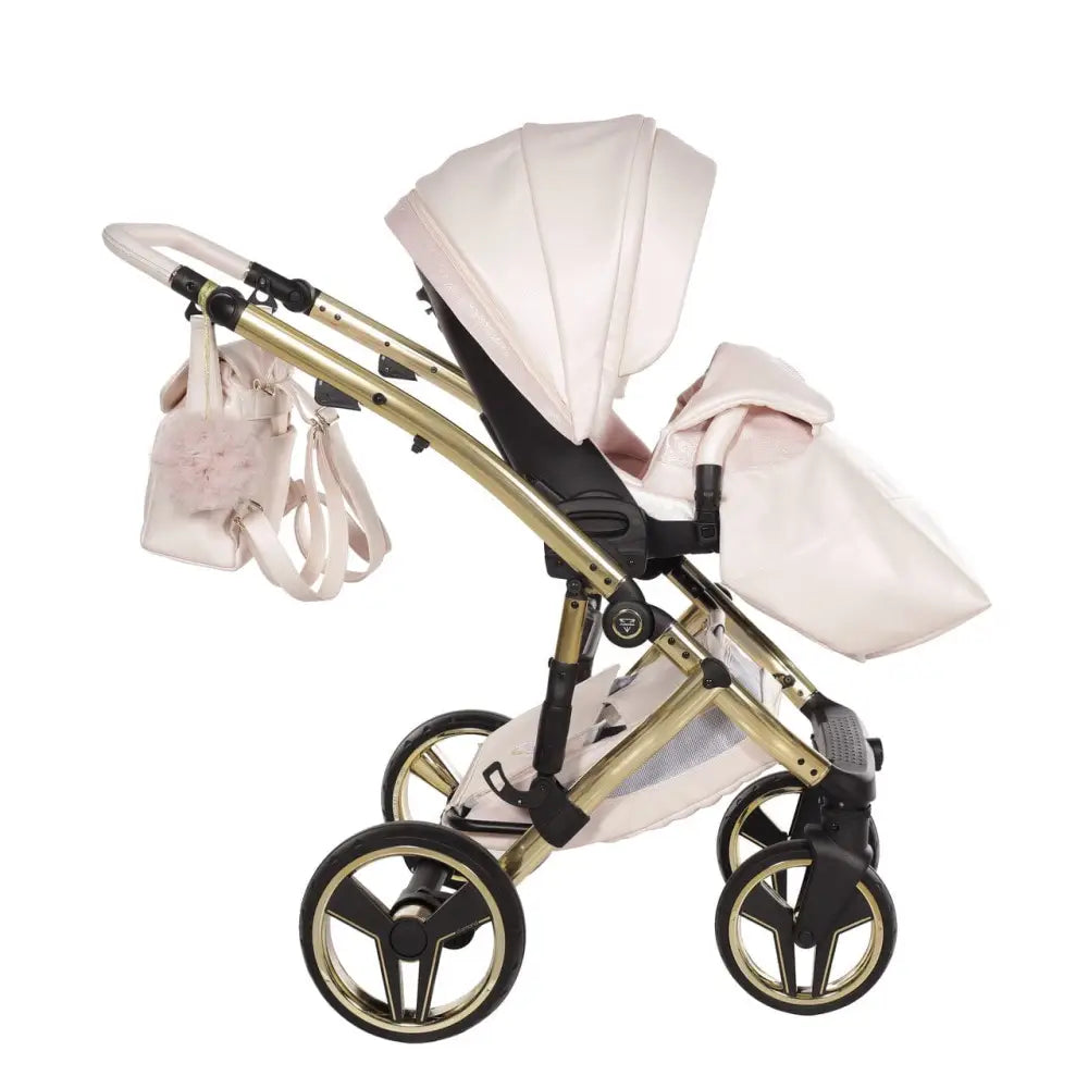Junama Diamond 2 in 1 Pram - Candy Premium Pearl Pink Junama