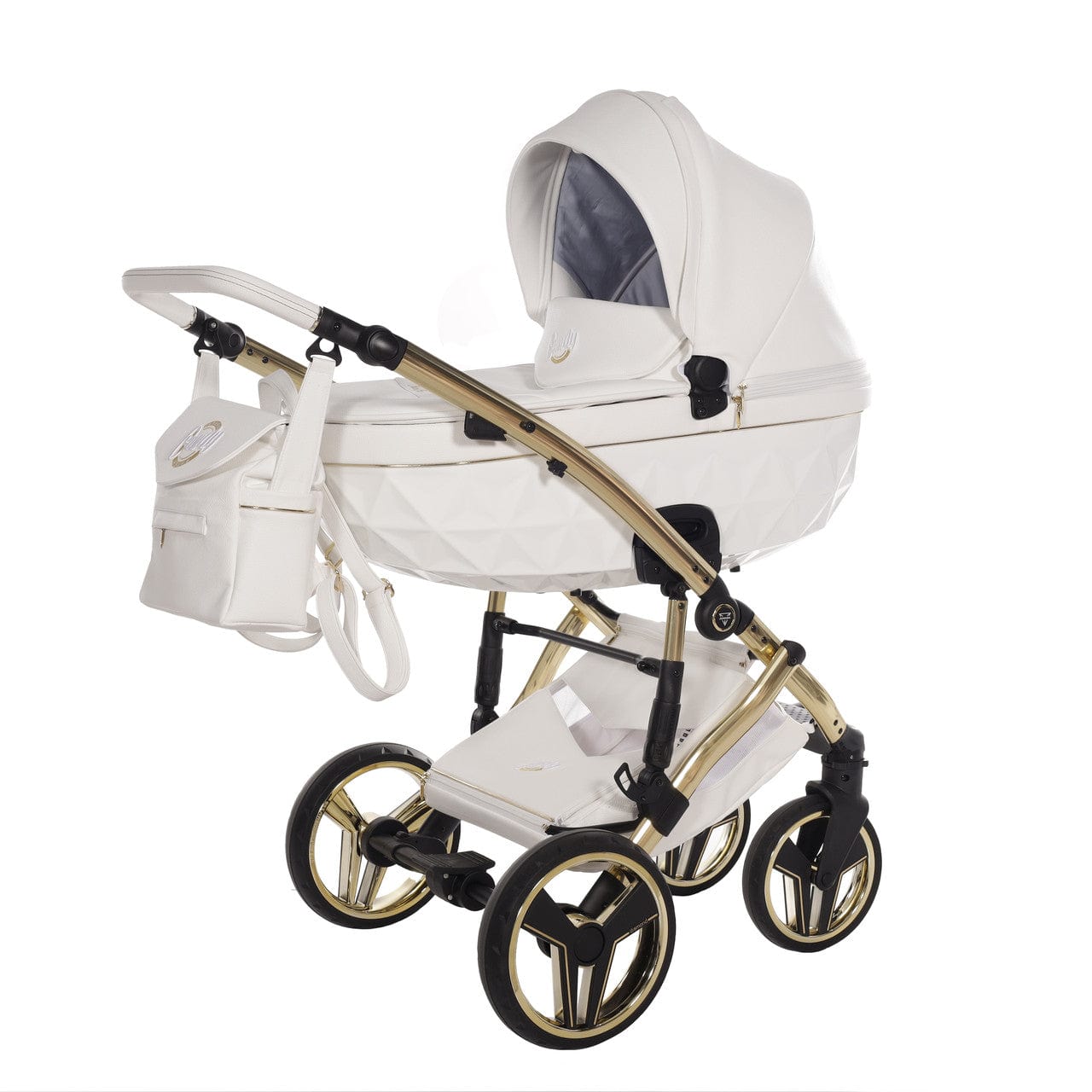 Junama Diamond 3 in 1 Travel System - Candy White & Gold Junama