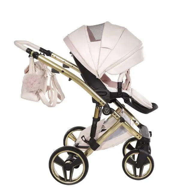 Junama Diamond 4 in 1 Travel System with Isofix Base - Premium Pearl Candy Pink Junama