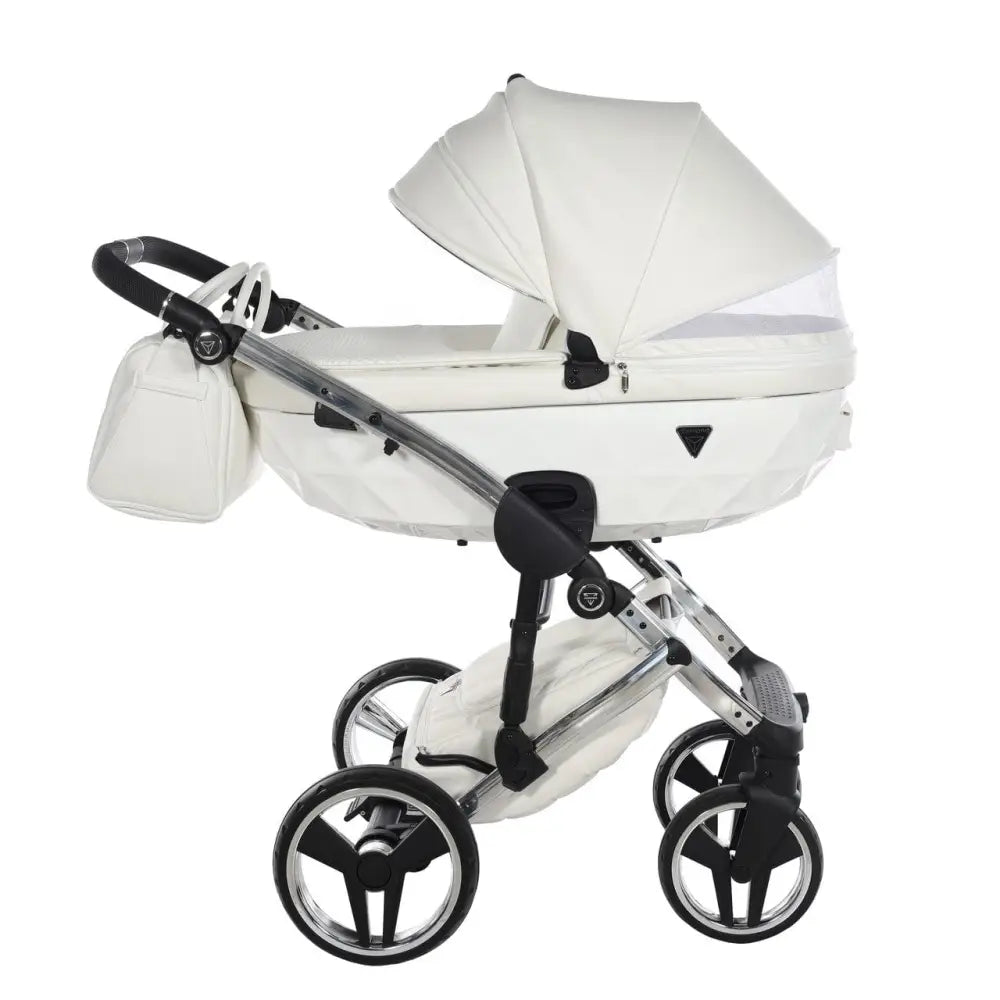 Junama Diamond 4 in 1 Travel System with Isofix - Flou Individual White & Silver Junama