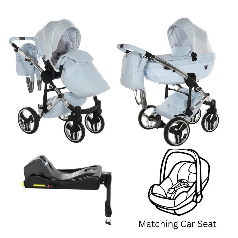 Junama Diamond Dolce 4 in 1 Travel System - Blue Junama