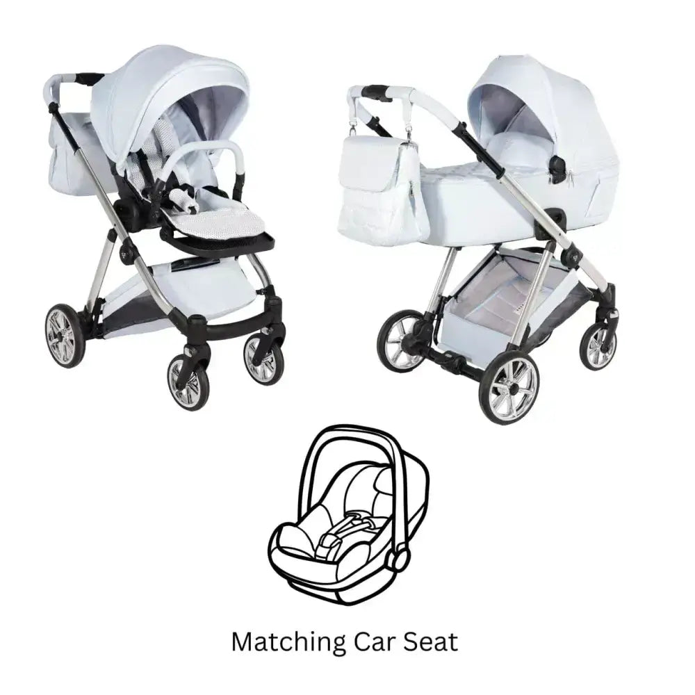 Junama Elegant Blue 3 in 1 Travel System Junama