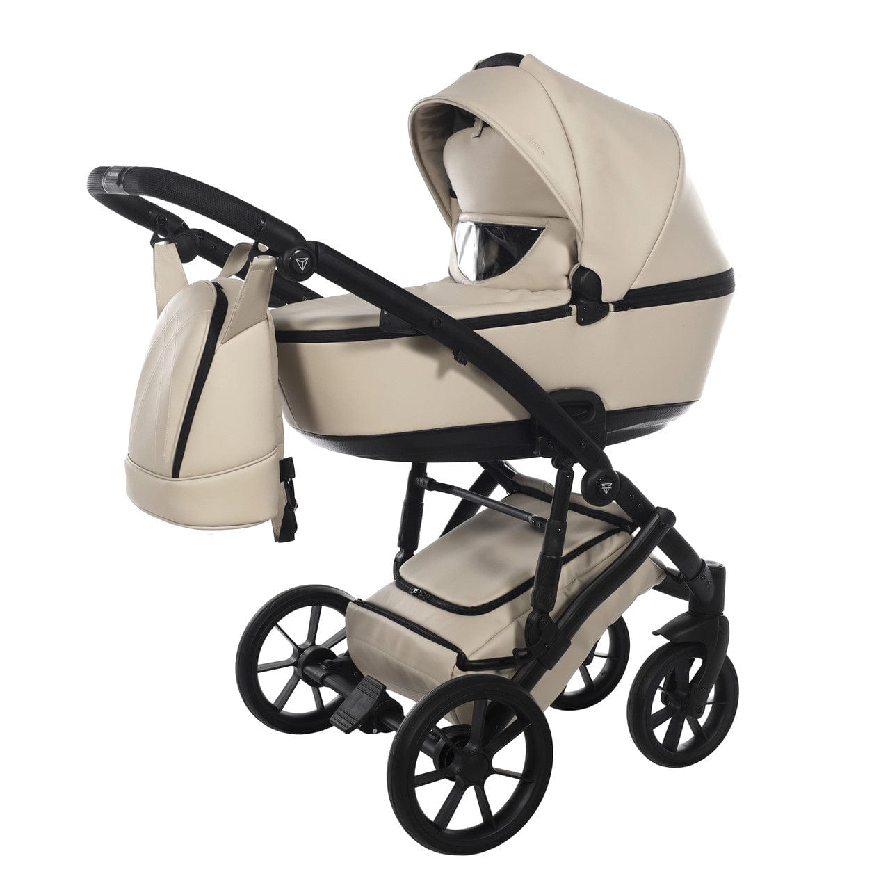 Junama Space Eco Leatherette 4 in 1 Travel System with Isofix Base - Latte Junama