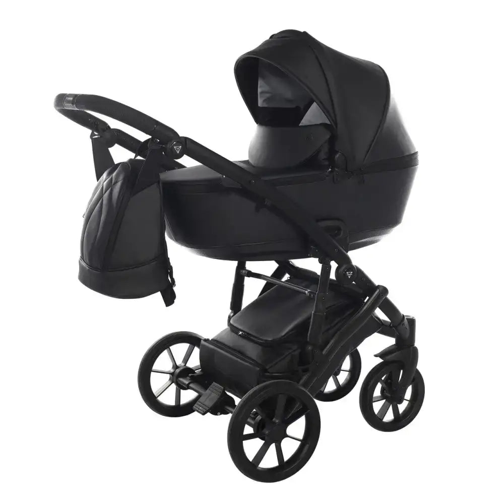 Junama Space Eco Leatherette 3 in 1 Pram - Black Junama