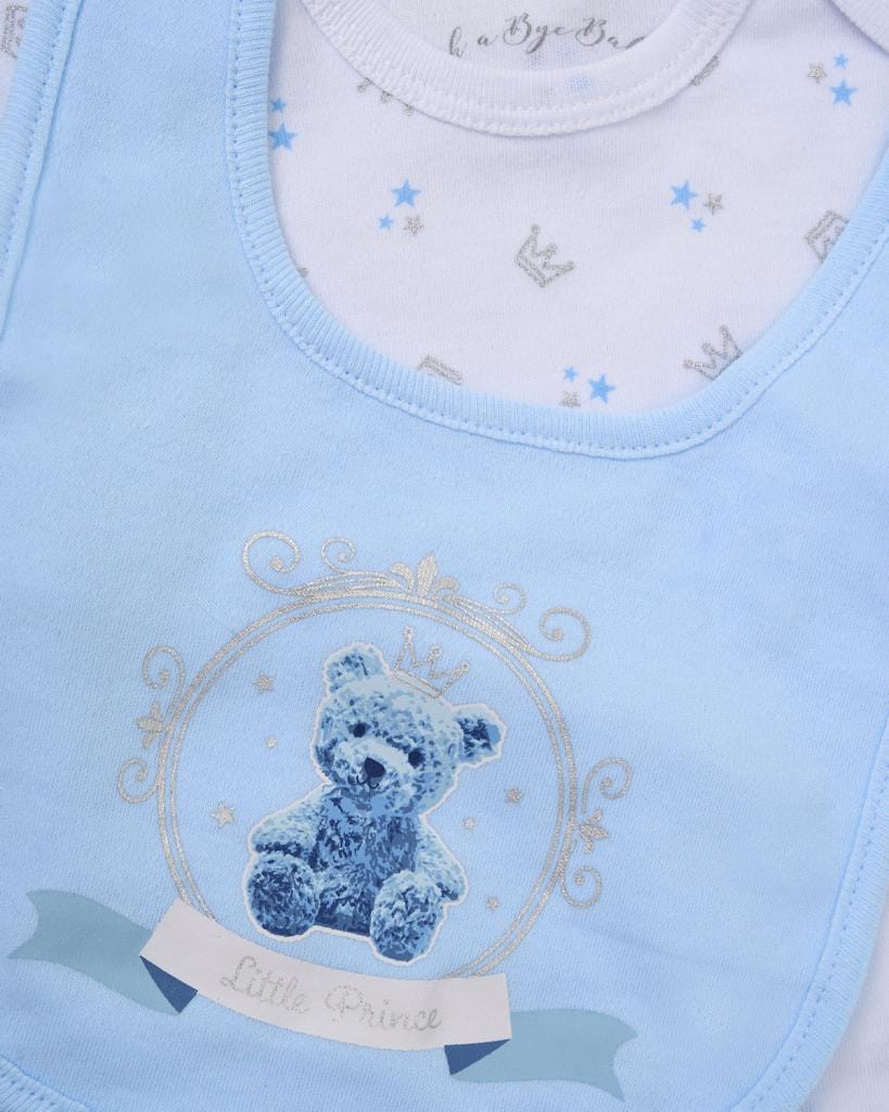 Little Prince Teddy 5 Piece Layette Set rock a bye baby