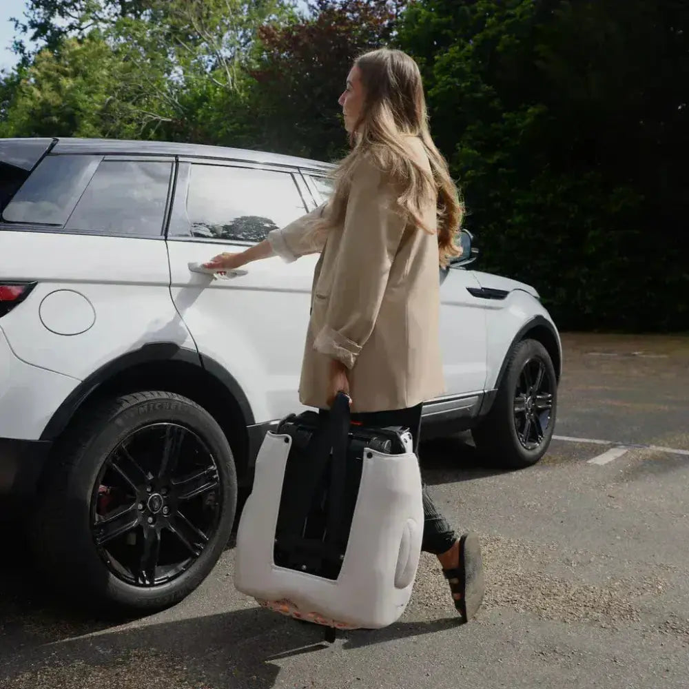 My Babiie Foldable i-Size Isofix Toddler Booster Seat - Blush Leopard My Babiie