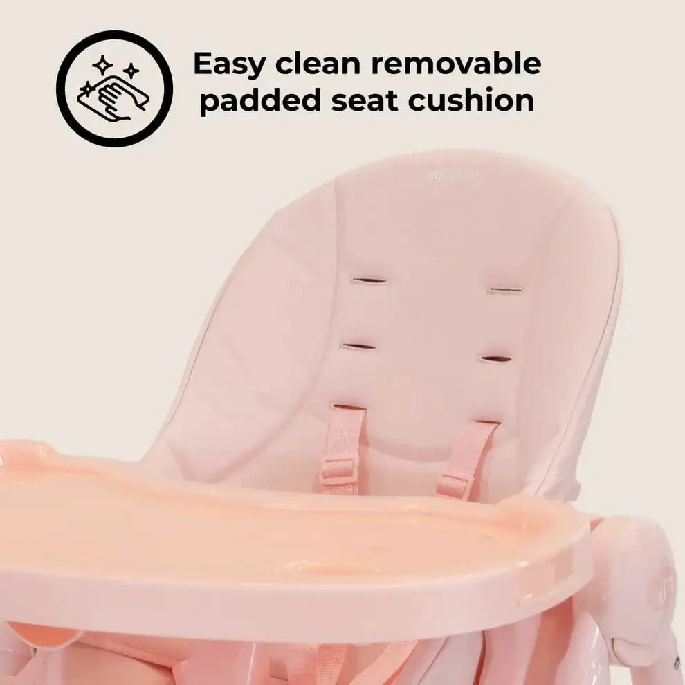My Babiie Luxe Highchair in Pink My Babiie