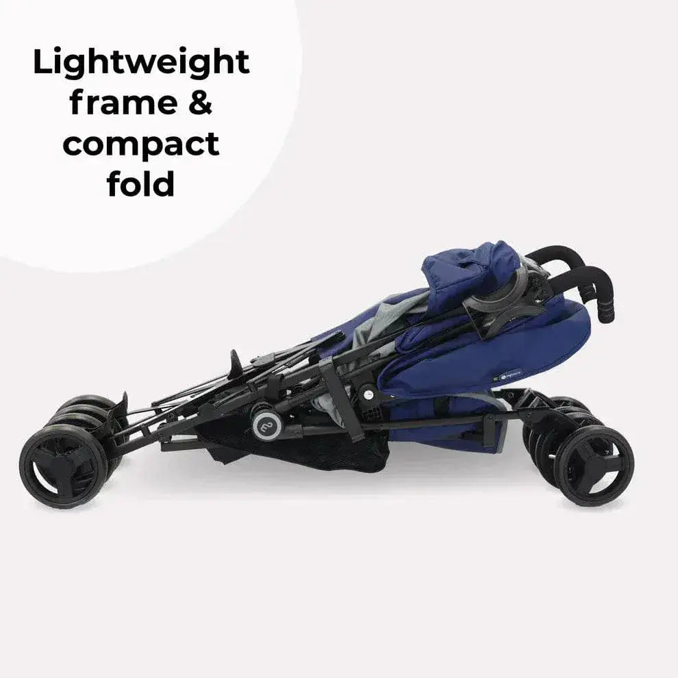 My Babiie MB02 Plus Lightweight Stroller Including Rain cover - Blue and Grey General My Babiie