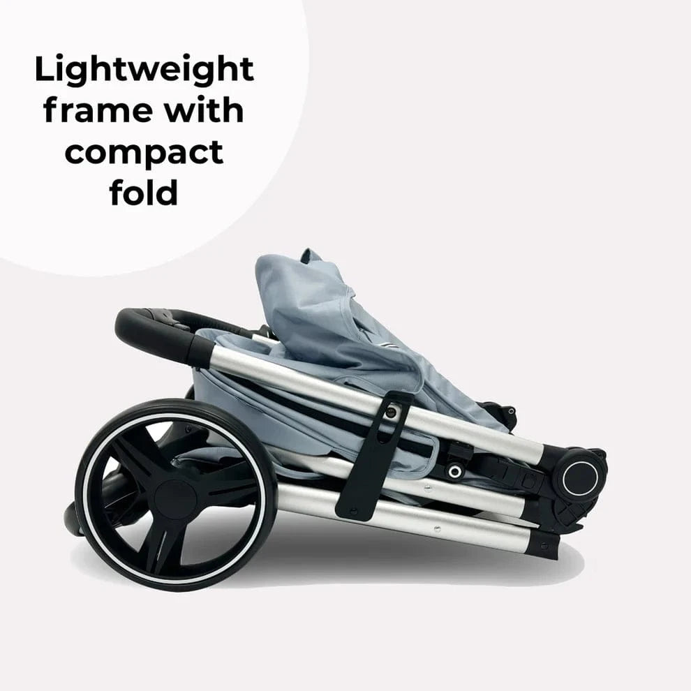 My Babiie MB160 Plus Pushchair with Raincover - Blue Plaid General My Babiie