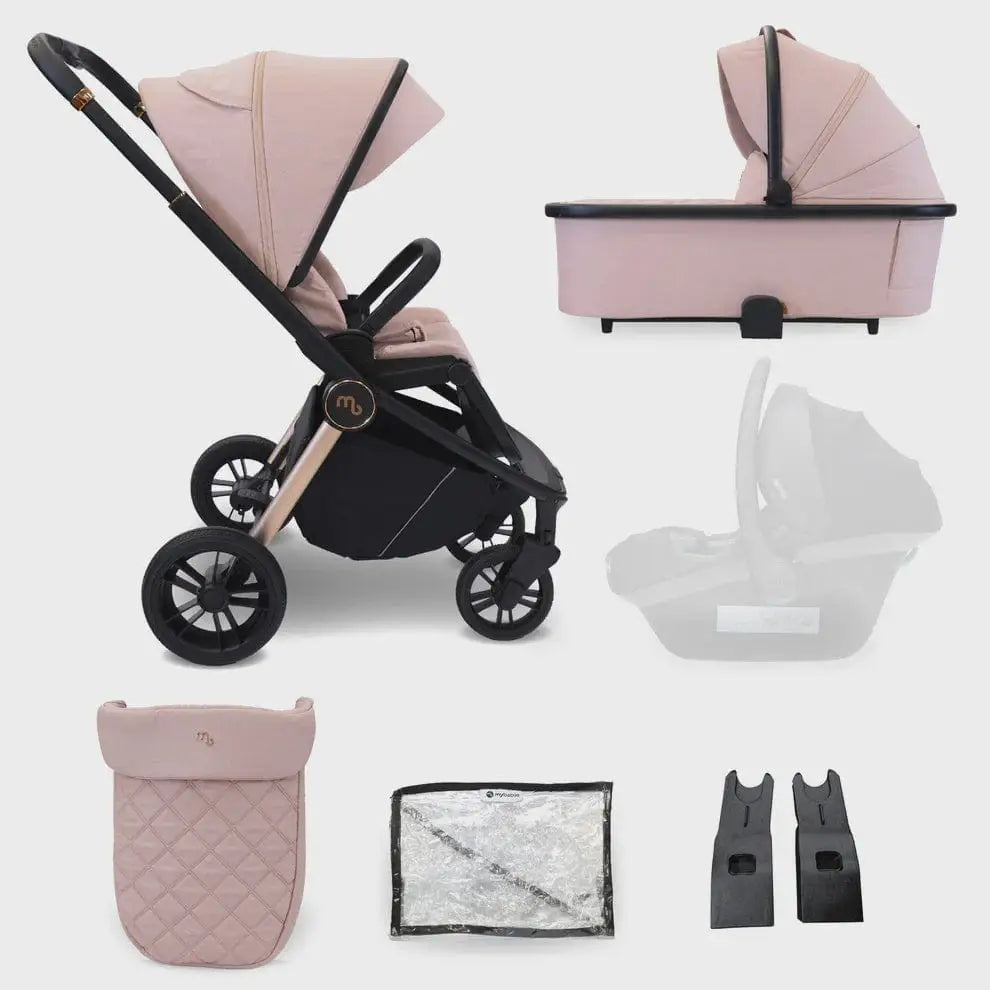 My Babiie MB450 2 in 1 Travel System - Pink General My Babiie