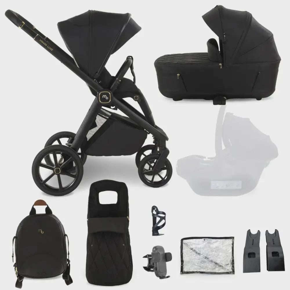 My Babiie MB450 Luxe 2-in-1 Travel System – Black My Babiie