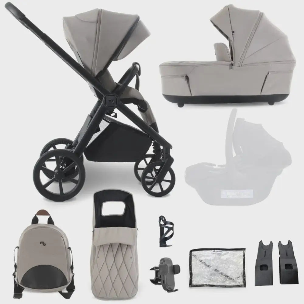 My Babiie MB450 Luxe 2-in-1 Travel System – Mink My Babiie