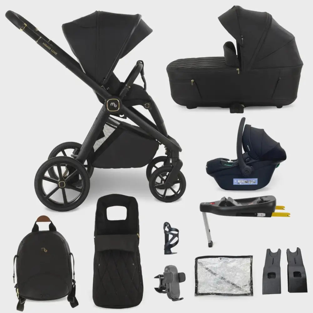 My Babiie MB450 Luxe 3-in-1 Travel System with Isofix– Black My Babiie