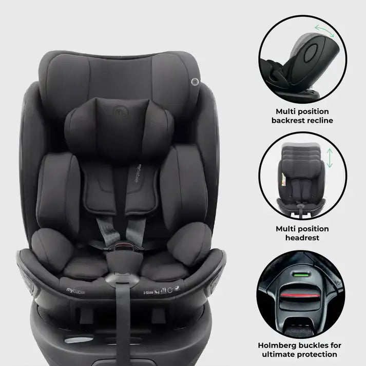 My Babiie MB450 Luxe All Stages Bundle with Spin & Slide Car Seats – Cookie (Exclusive)