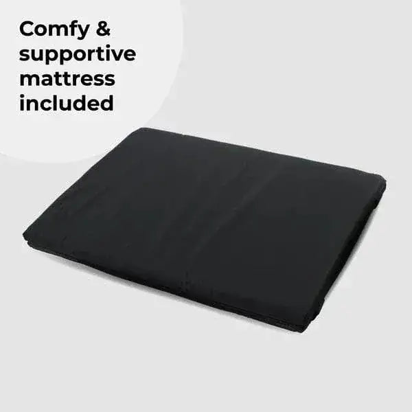 My Babiie MBTC2 Air-Light 2-in-1 Travel Cot with Bassinet – Black My Babiie