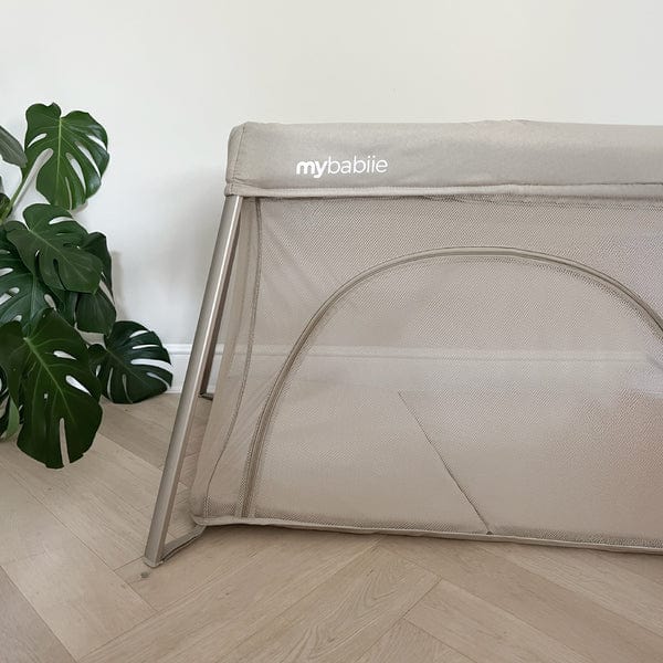 My Babiie MBTC2 Air-Light 2-in-1 Travel Cot with Bassinet – Ivory My Babiie