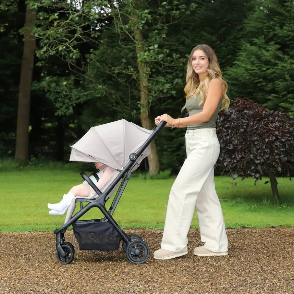 My Babiie MBx7 Plus Auto Fold Stroller - Camel My Babiie