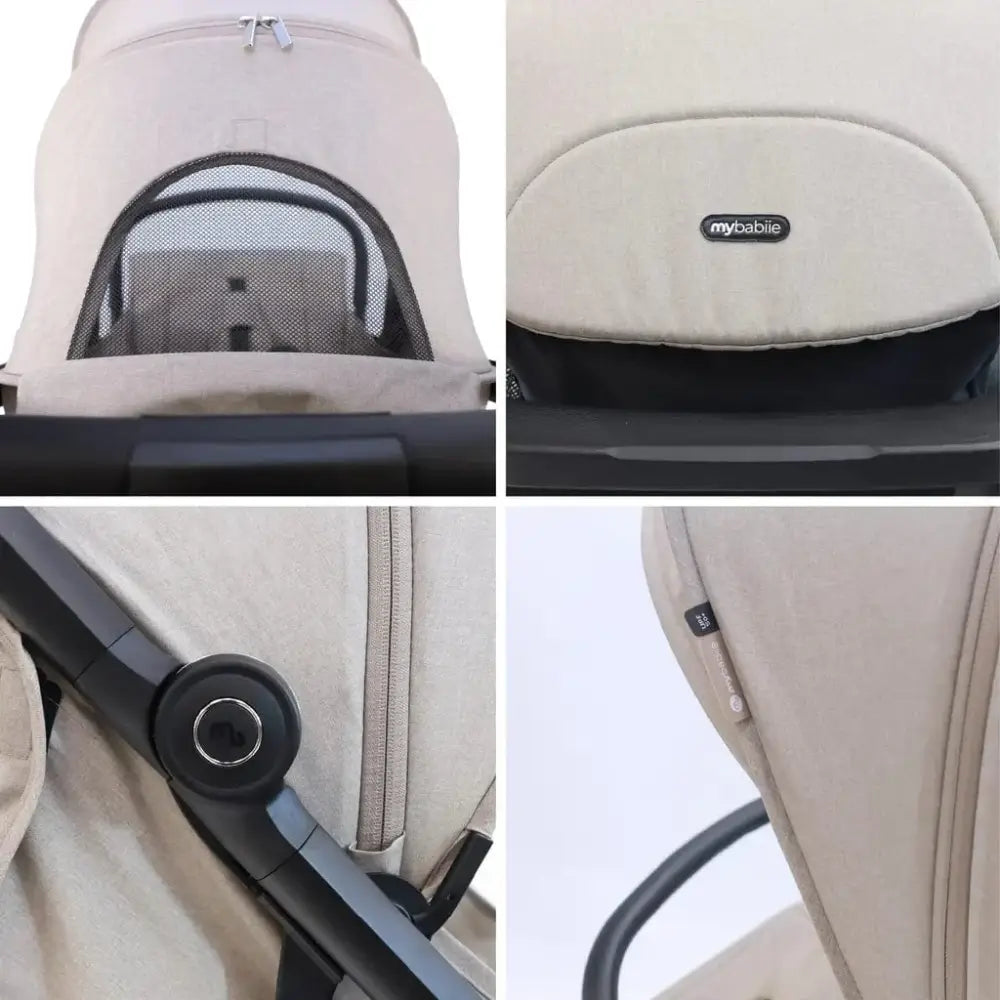 My Babiie MBx7 Plus Auto Fold Stroller - Camel My Babiie