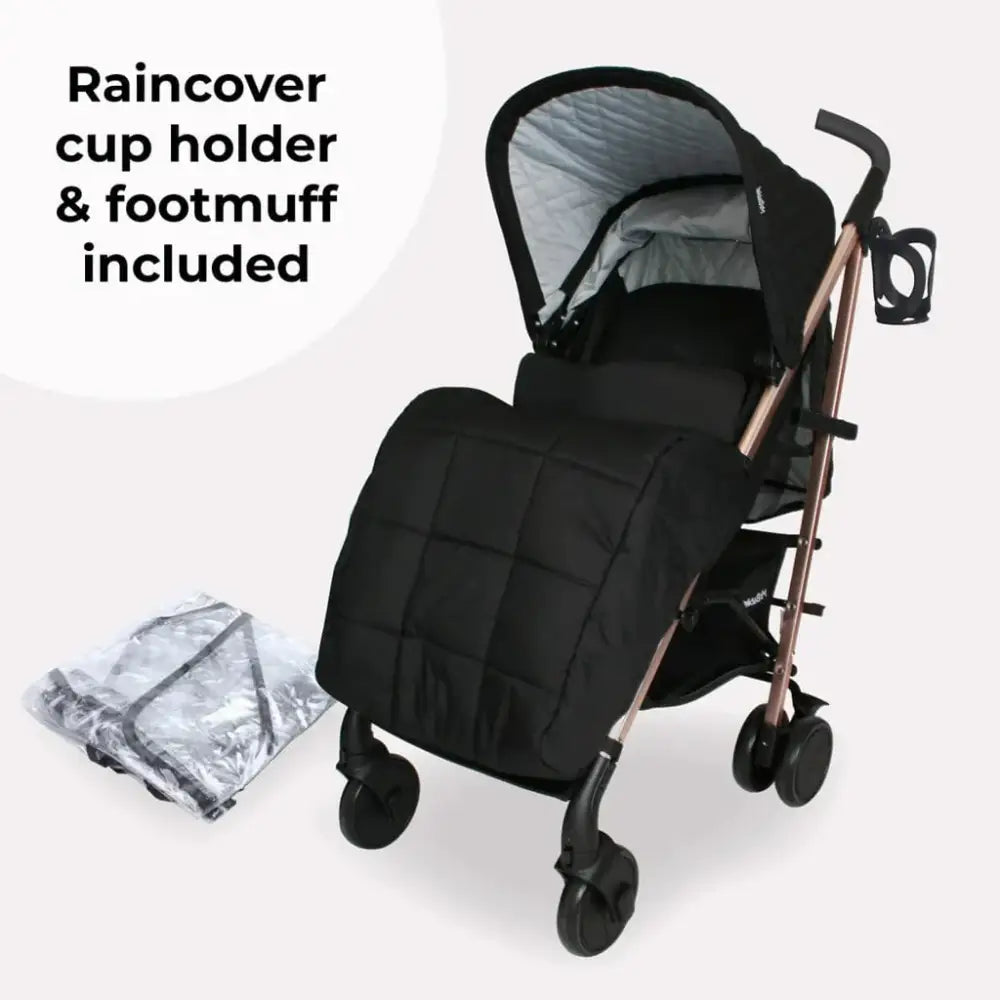 My Babiie Plus MB51 Stroller with Raincover - Quilted Black stroller My Babiie