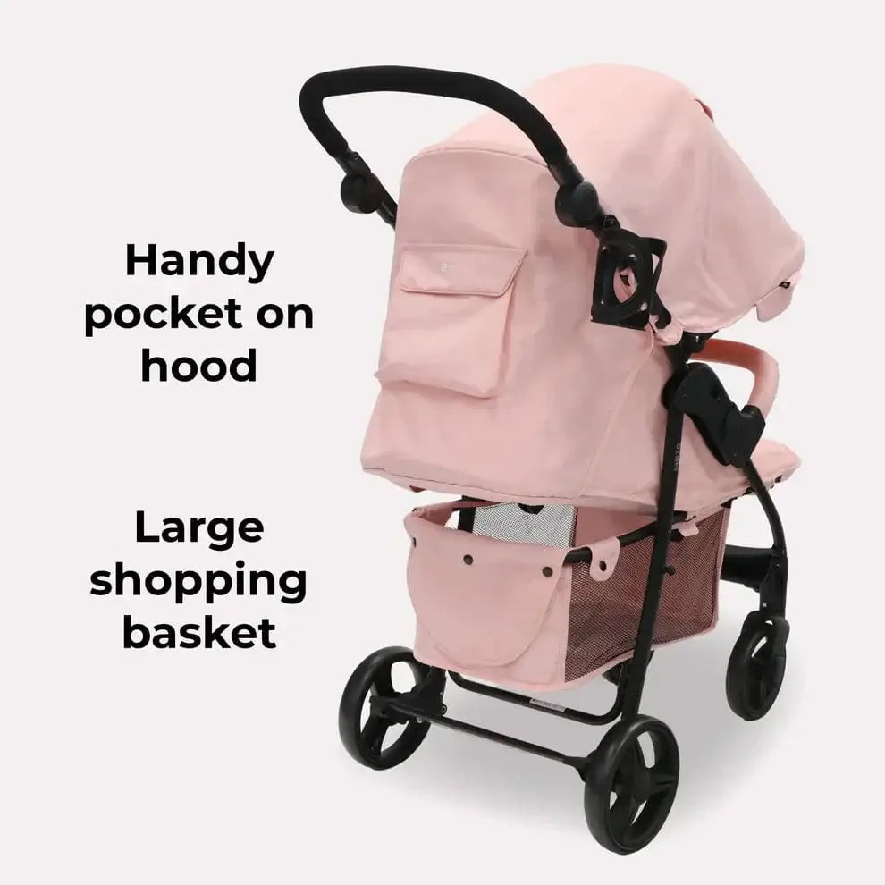 My Babiie Stroller MB30 Plus with Raincover in Pink Leopard My Babiie