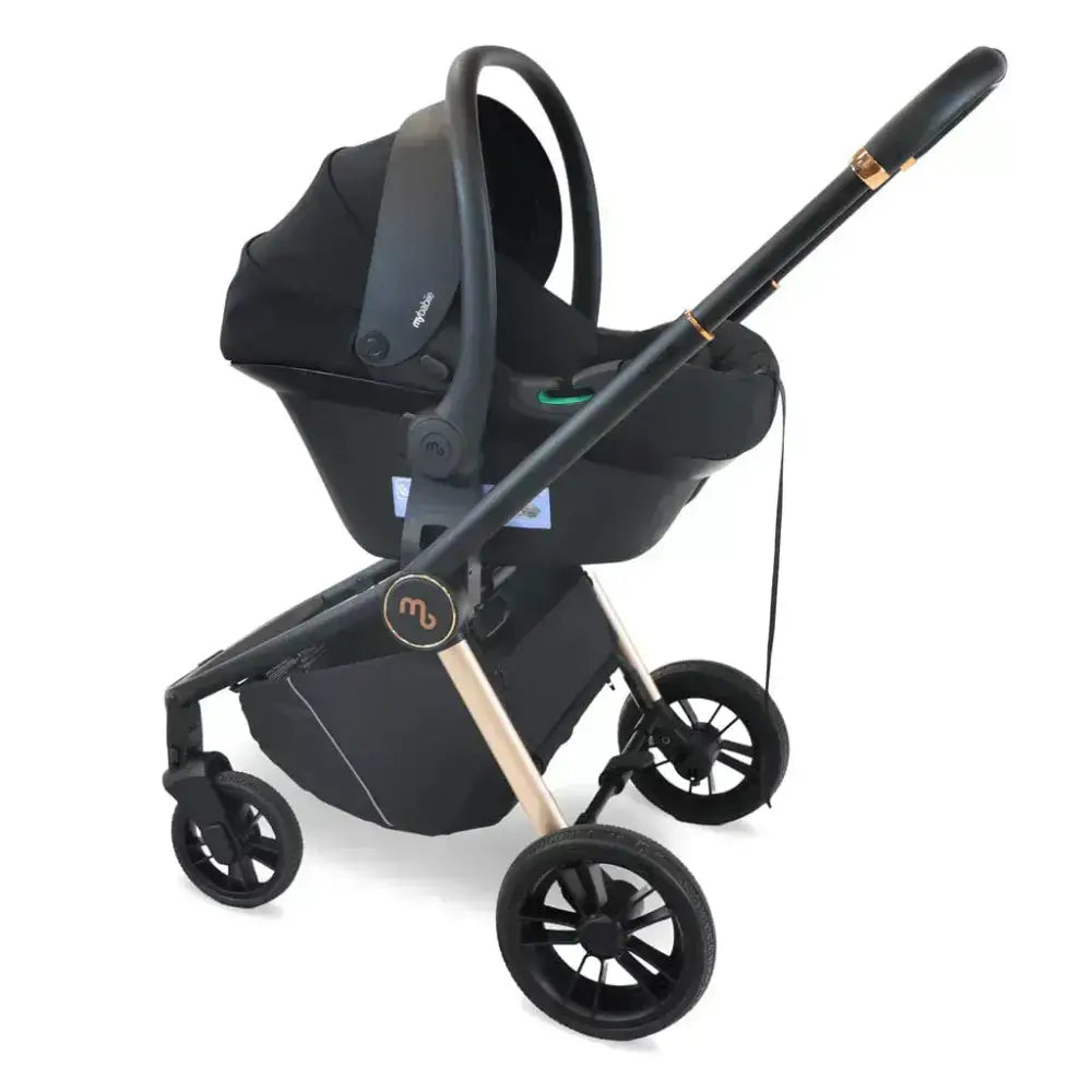My Babiie Travel System 3 in 1 MB450 i-Size 360 Spin Car Seat with Isofix - Pastel Pink My Babiie