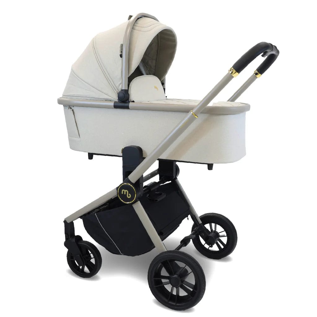 My Babiie Travel System 3 in 1 - MB450 i-Size With Spin 360 Car Seat and Isofix - Ivory My Babiie
