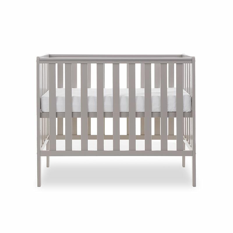 OBaby Bantam Space Saver Cot Under bed Drawer & Mattress – Grey | Bundle Obaby