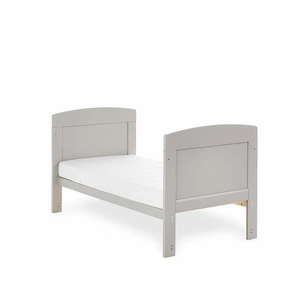 OBaby Grace Warm Grey Mini Cot Bed 3 Piece Room Set Obaby