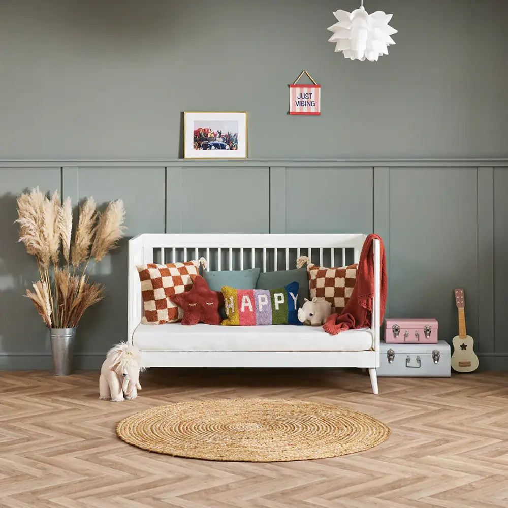 Obaby Maya 2 Piece Nursery Furniture Set – White & Natural Wood Obaby