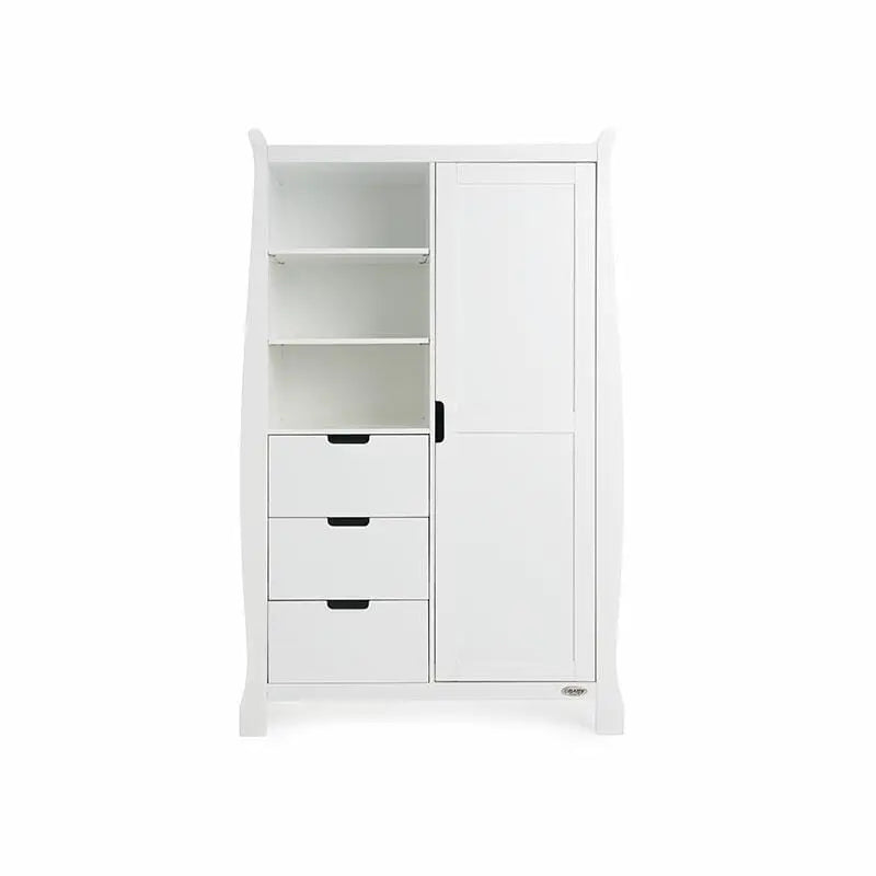 OBaby Stamford 3 Piece Nursery Room Set - White Obaby