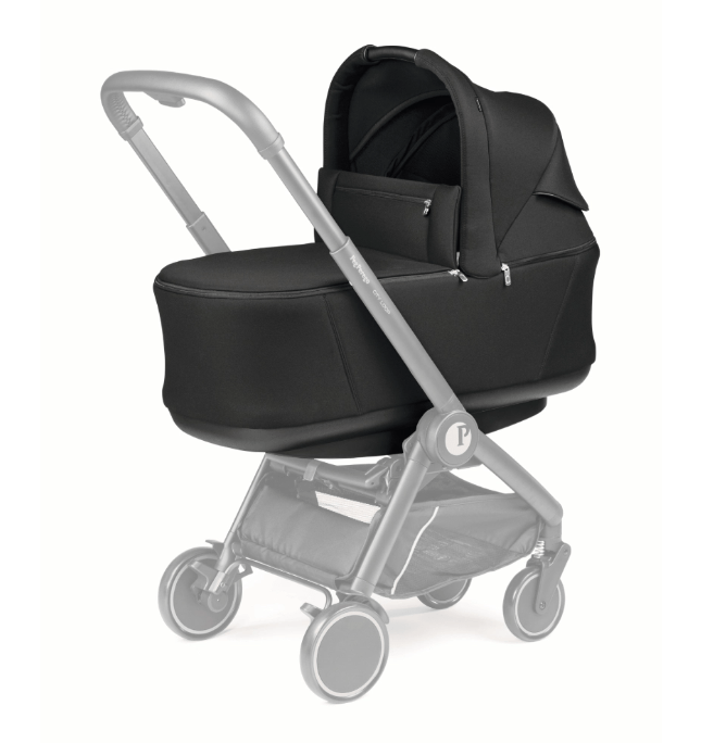 Peg Perego City Loop Twin Bundle 3 in 1 Travel System & Lounge i-Sized Infant Carrier - True Black Peg Perego