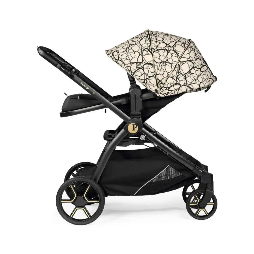 Peg Perego Double Ypsi Stroller - Graphic Gold Peg Perego