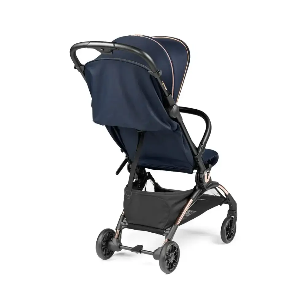 Peg Perego Volo Cabin Stroller Blue Shine with Travel Bag Peg Perego