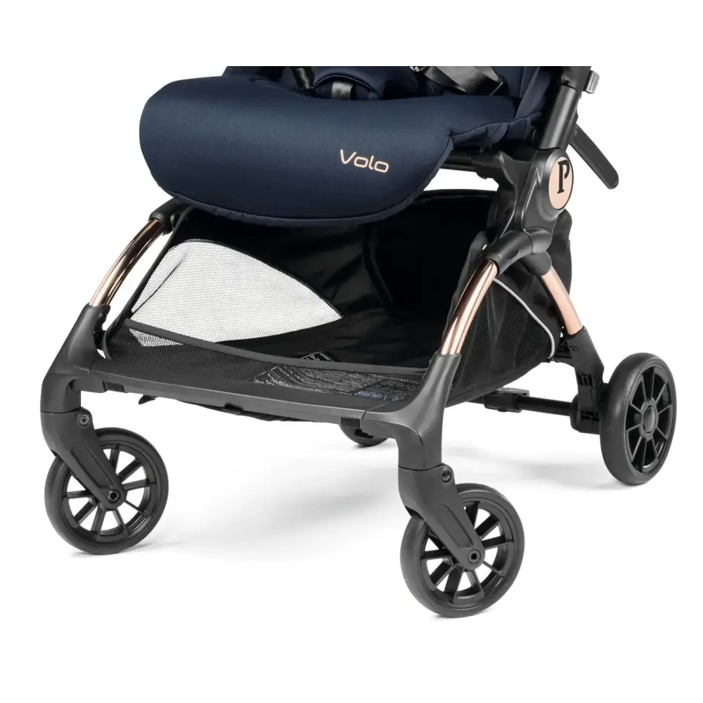 Peg Perego Volo Cabin Stroller Blue Shine with Travel Bag Peg Perego