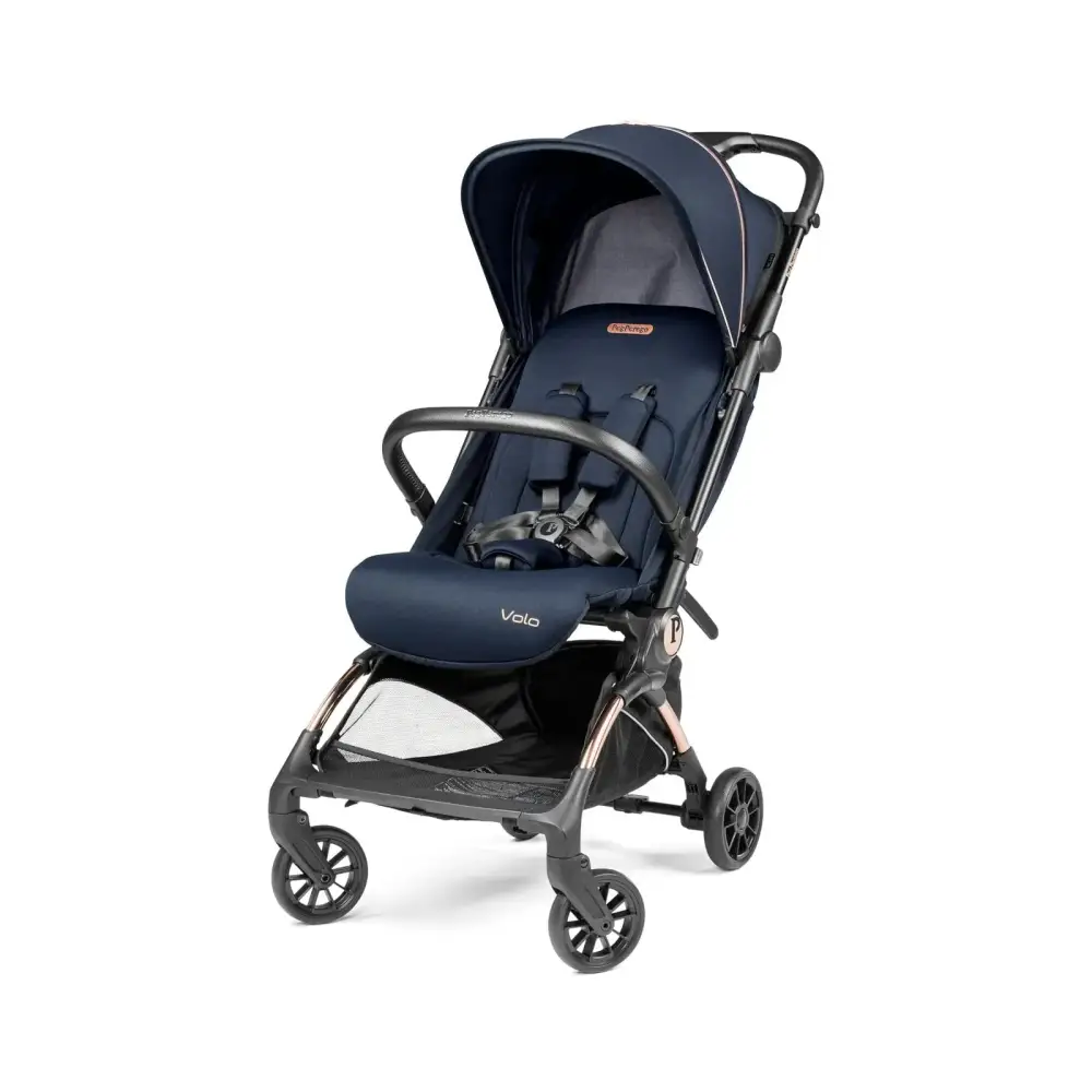 Peg Perego Volo Cabin Stroller Blue Shine with Travel Bag Peg Perego