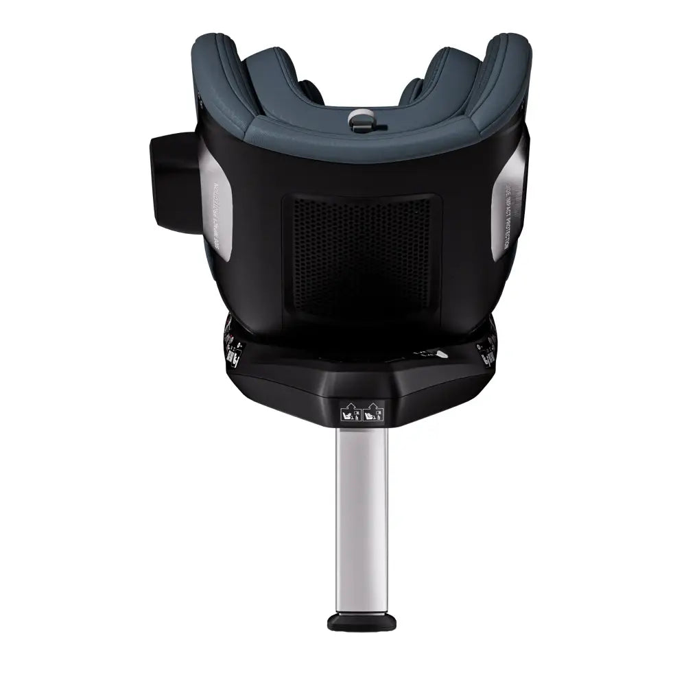 Gallant Grey TORON 1, rear view showing ventilation panel, black side attachment and extended support leg.