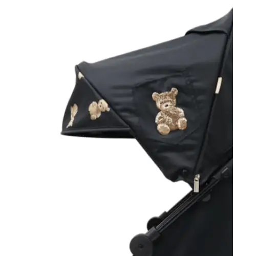 Roma Star Teddy Pushchair - Black Teddy Bear's Roma Prams