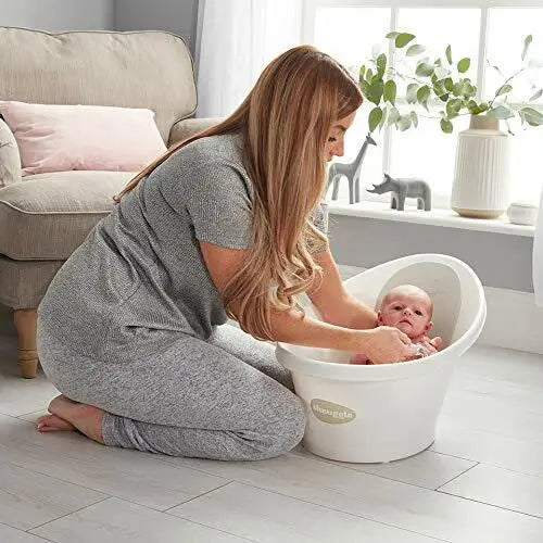 Shnuggle Baby Bath White and Grey Shnuggle