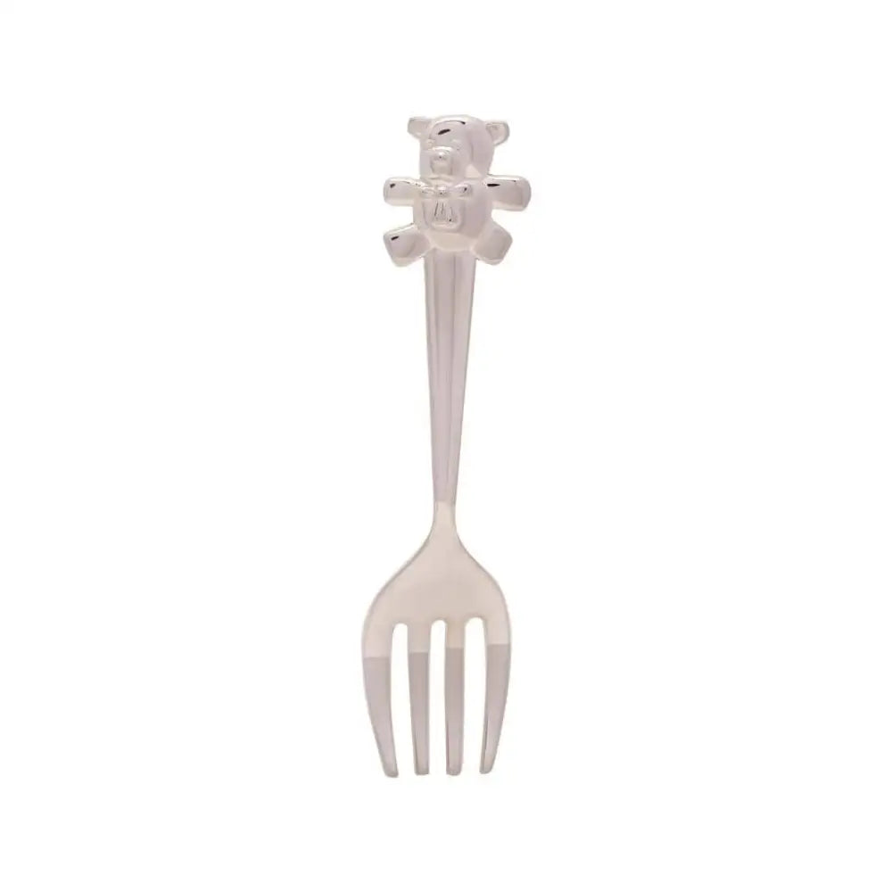 Silver Plated Baby Cutlery Set with Teddy Tops General Bambino's