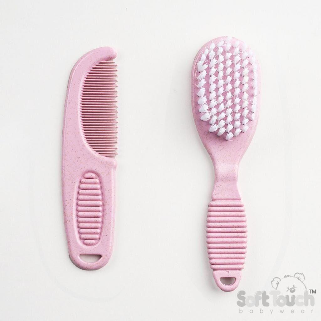 Soft Baby Brush and Comb Set General Not specified Pink