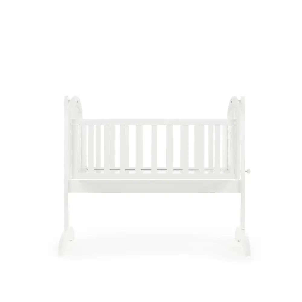 Swinging Crib Sophie in White Obaby