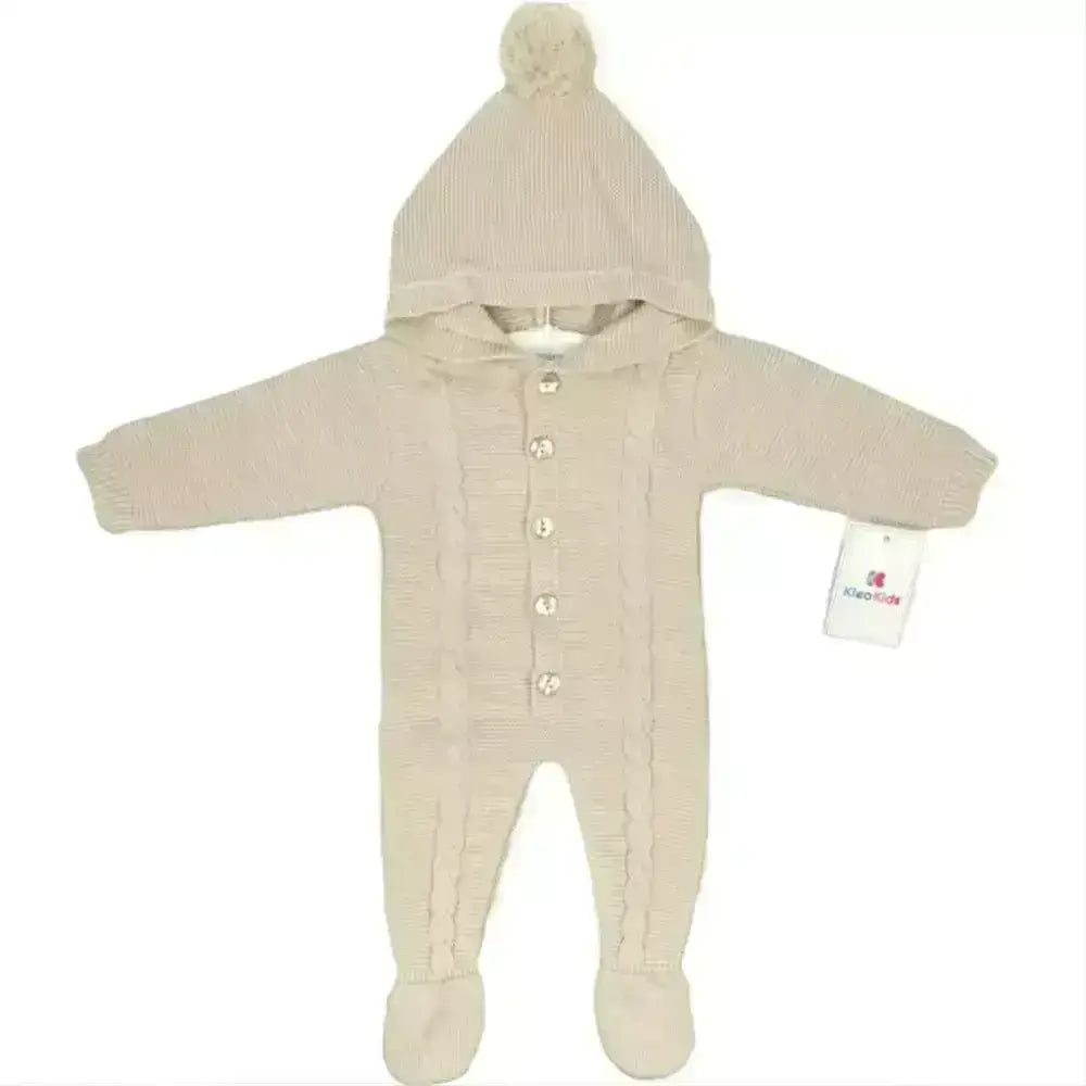 Not specified Unisex Baby Beige Pram Suit