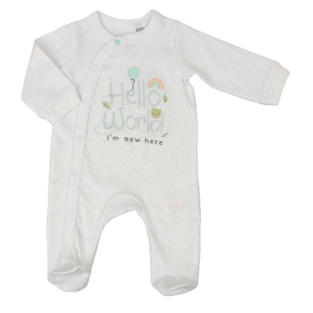 Unisex Baby Grow I am new here Watch Me Grow