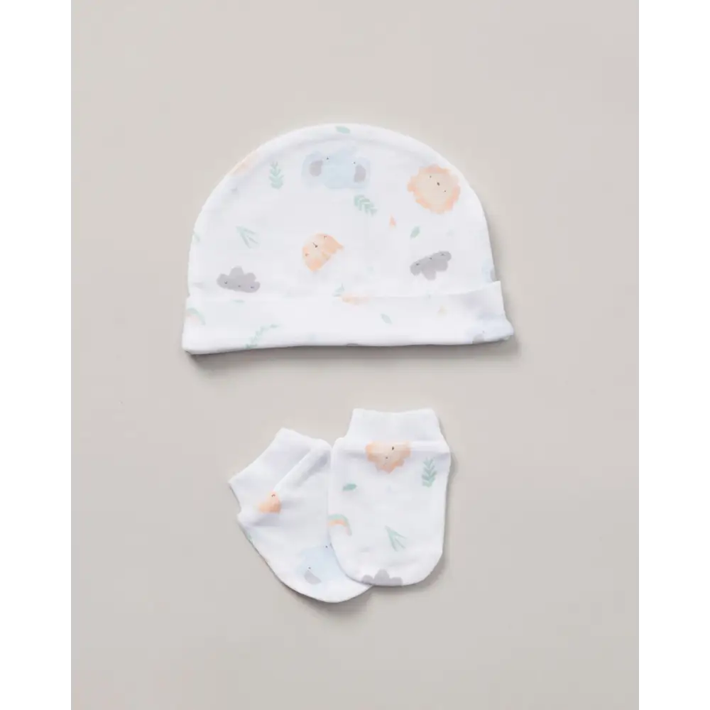 Unisex Baby “Little One” Animal 5 Piece Layette Set